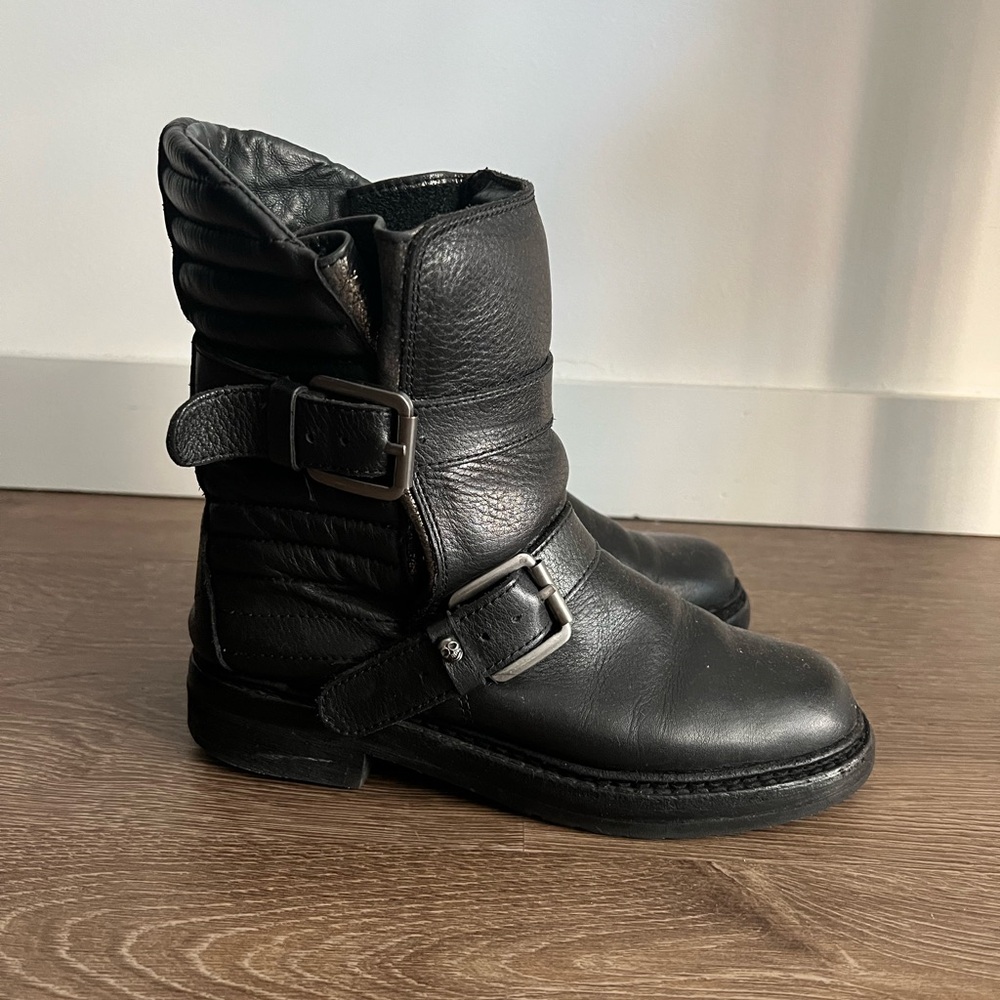 Zadig & voltaire moto boots black sz 7